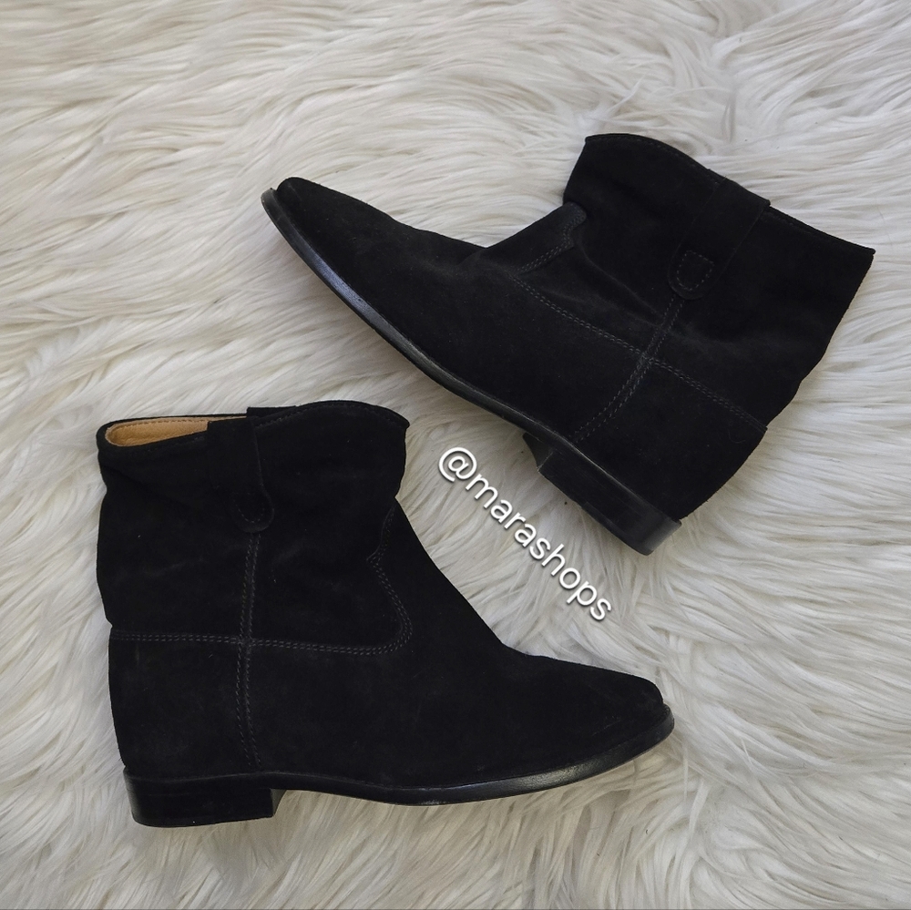 Isabel Marant Crisi Ankle Boots Black Suede - Picture 3 of 9